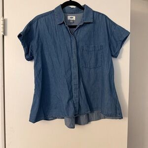Old Navy Light Blue Denim Shirt